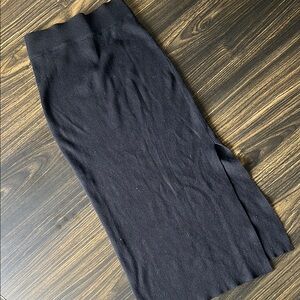 West of Melrose Black Sweater Midi Skirt